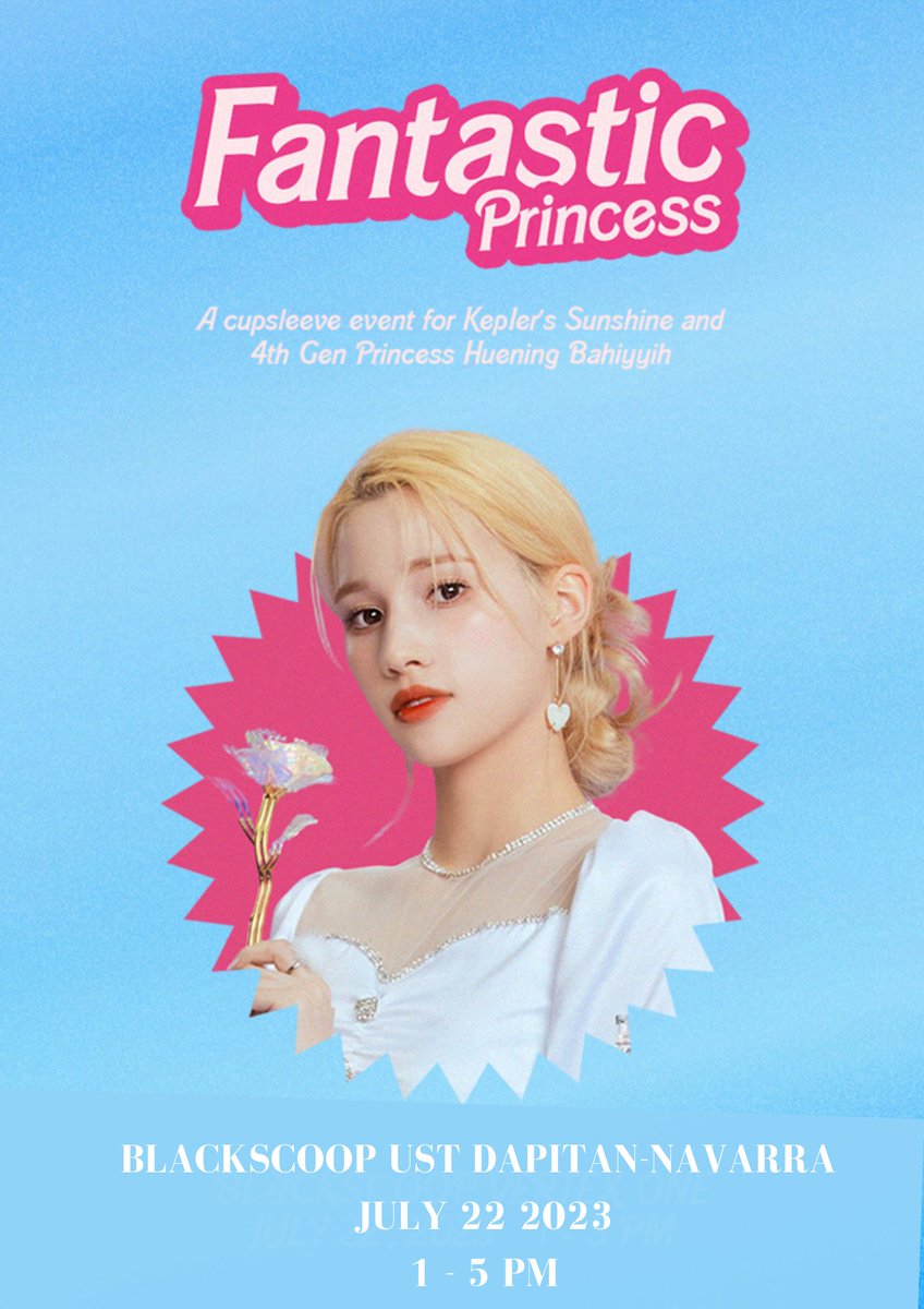 hiyyihmylaloves's tweet photo. [📣]

KEPLIANS AND HIYYIHLIGHTS!

Only a week From the Fantastic princess cse Register now! And experience the world of barbie hiyyih! The kit is 100 pesos 💕

https://t.co/TzEVch0xLP https://t.co/XznbW6RGy2