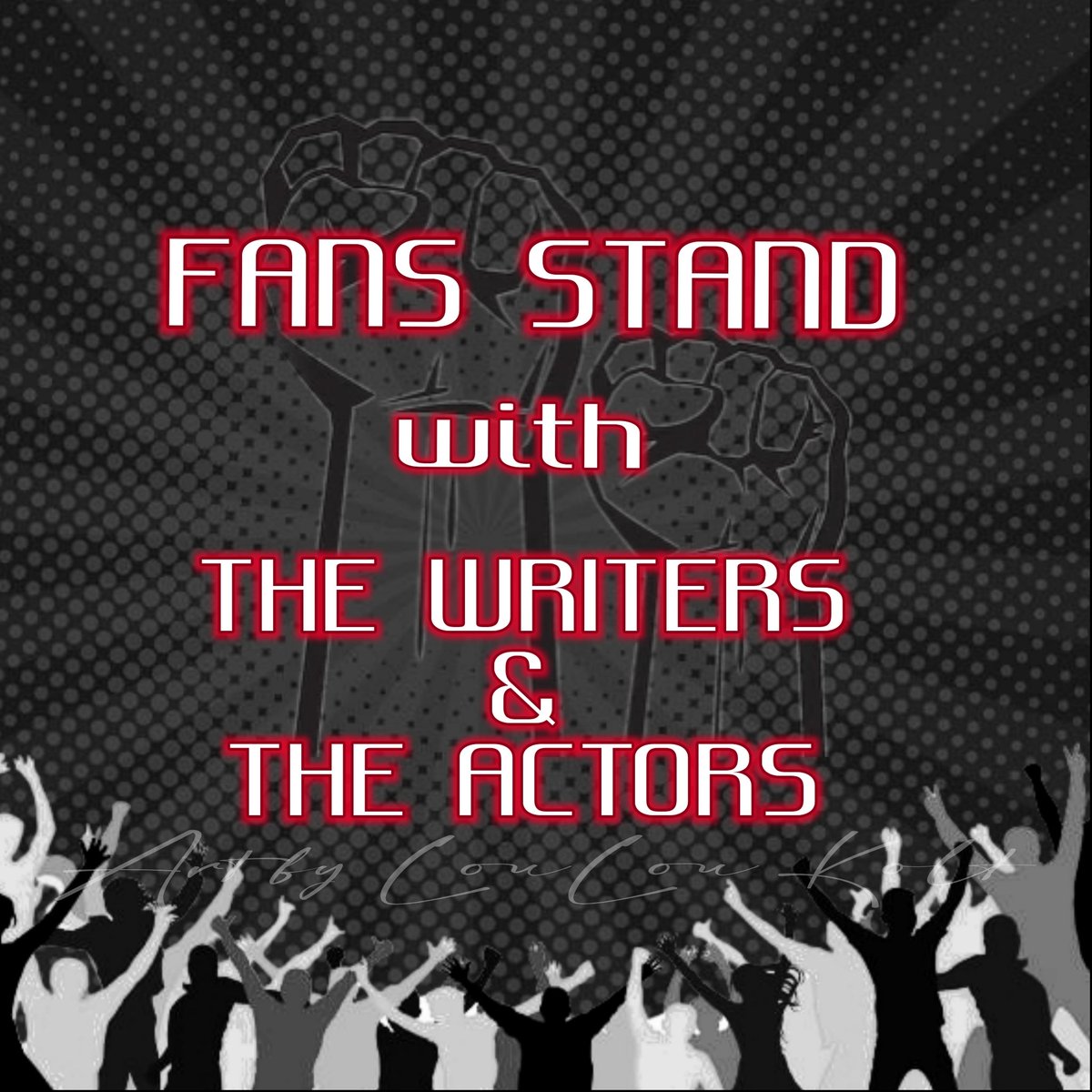 I've made these two in case anyone wants to use them 😎
#FansStandByTheWritersAndActors #WGASolidarity #SAGAFTRASolidarity