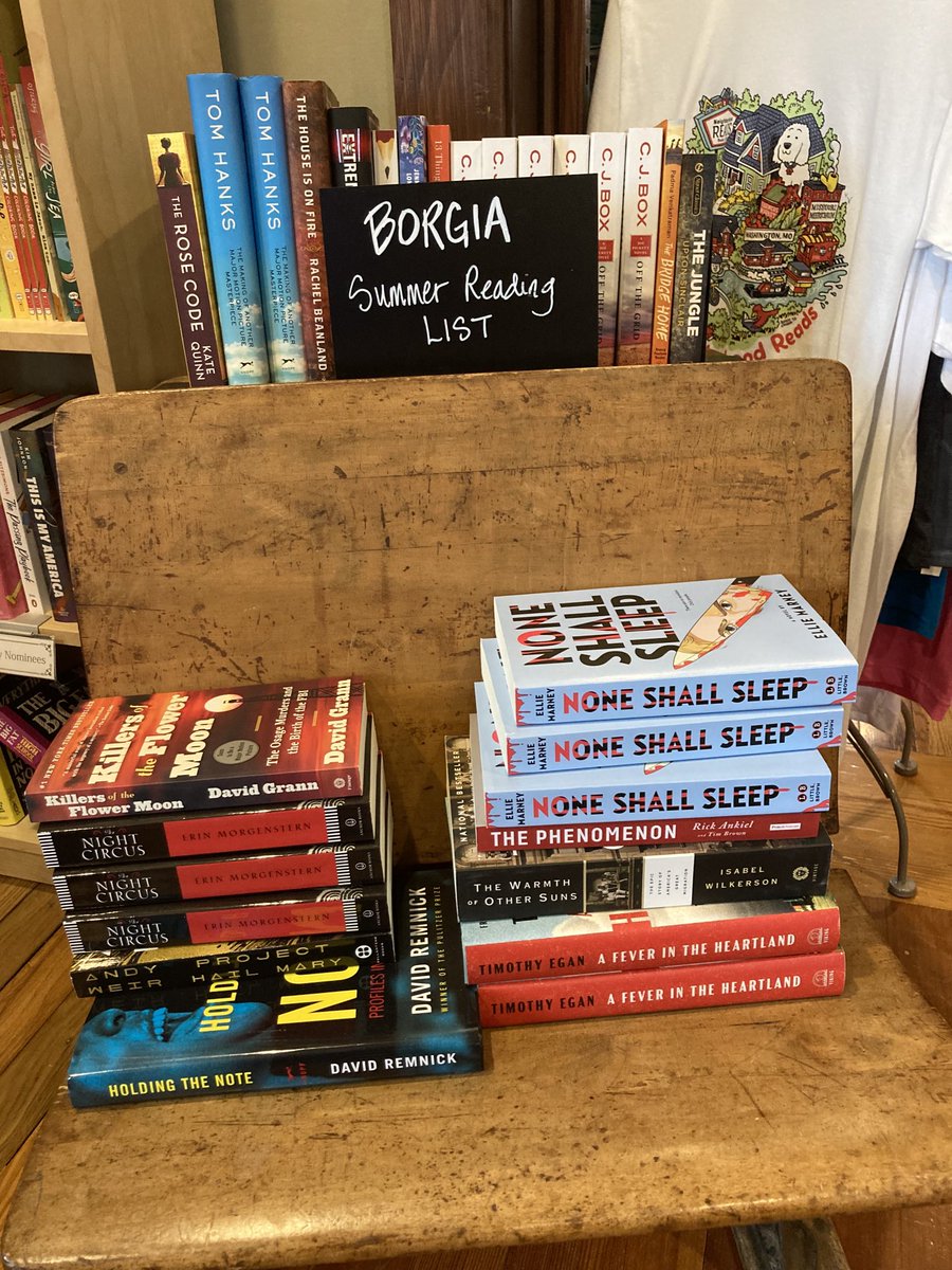 Hey ⁦<a href="/BorgiaHS/">St. Francis Borgia High School</a>⁩ students!  Have you started your summer reading yet?  If not, Neighborhood Reads in ⁦<a href="/downtownwashmo/">Downtown Washington, Inc.</a>⁩ can hook you up!  What a great little shop ❤️!
