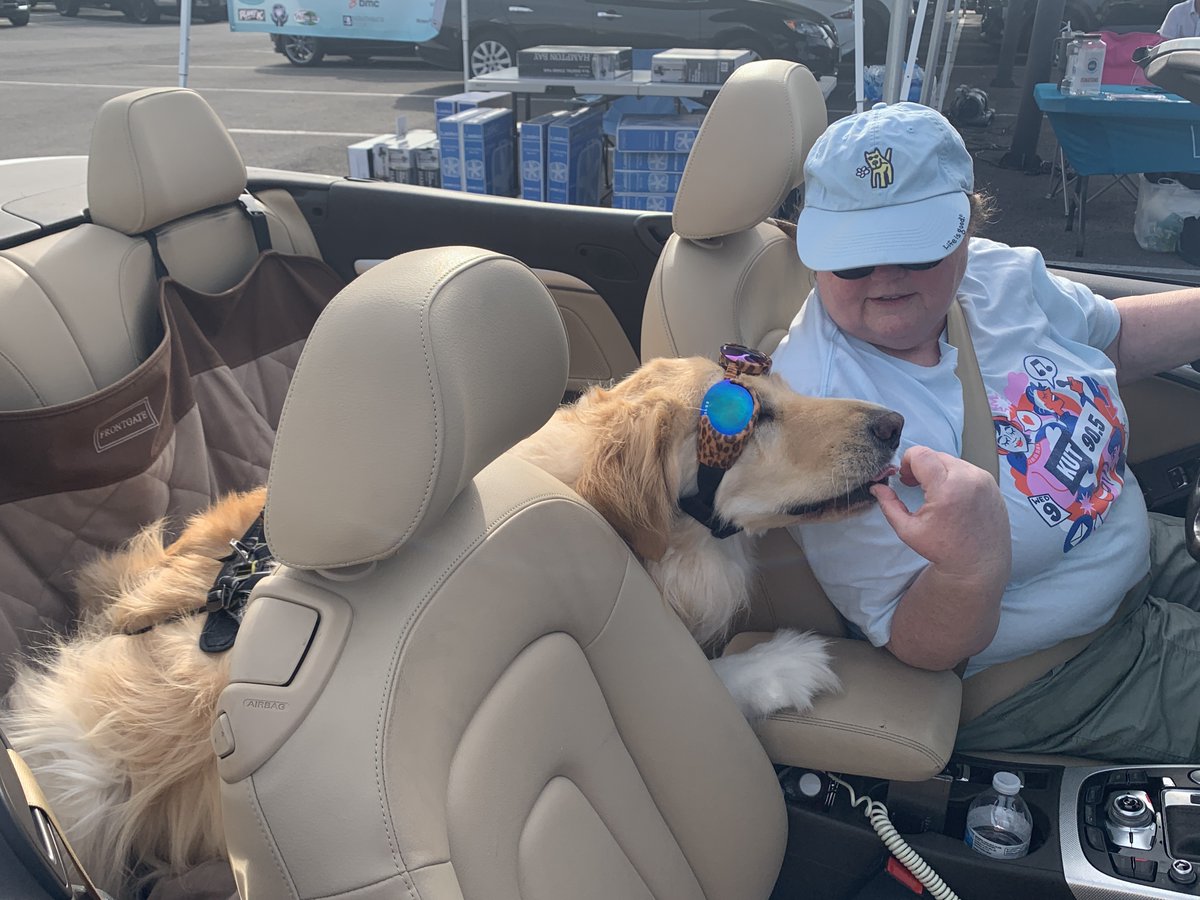 KXAN_News's tweet photo. Cowboy the dog says you should participate in the #SummerFanDrive TODAY! He and his owner did ❤️

Thousands suffer through the Texas summers without a proper way to cool off. Drop off box fans or make monetary donations to help out. DETAILS: https://t.co/pWUGiY7BWM https://t.co/j15Q6xdtLm
