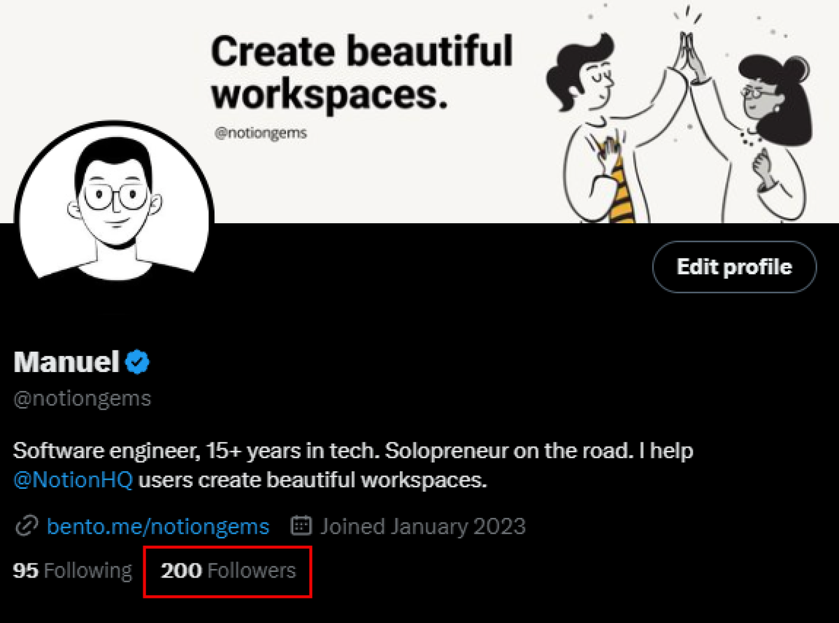 200 followers may seem small to some, but it is a significant milestone for me. 

I am grateful to every one of my followers for their support. 
Thank you! 🙏

For those who may not know me yet, allow me to introduce myself.

I've been coding for almost 20 years and have recently