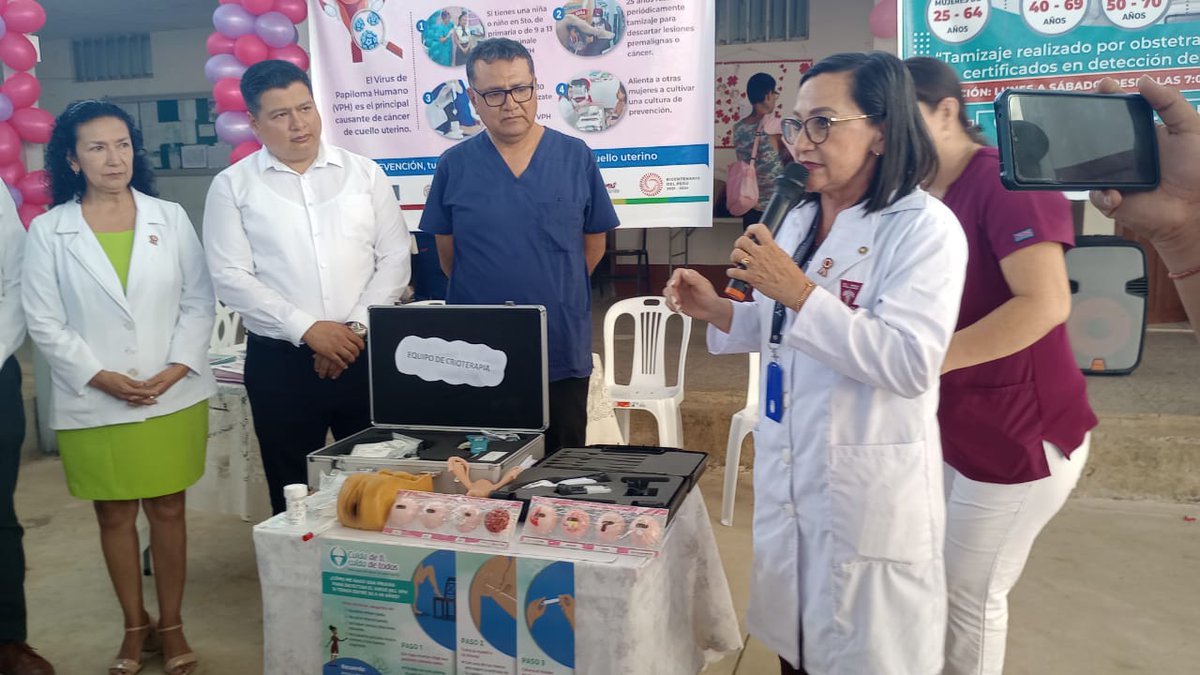 Minsa_Peru's tweet photo. El Minsa en coordinación con la #DIRESA San Martín, realizó el lanzamiento de la campaña “Hazlo tú misma” para prevenir el cáncer de cuello uterino, dirigido a mujeres de 30 a 49 años. https://t.co/uiPxThaSA3