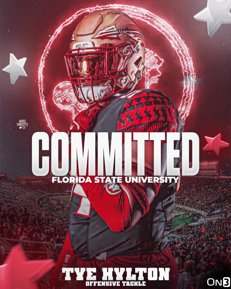 100% COMMITTED!!!!
<a href="/Hayesfawcett3/">Hayes Fawcett</a> <a href="/CoachOdierno/">Greg Odierno</a> <a href="/CoachProth/">Coach Proth</a> <a href="/CoachAAtkins/">Coach Atkins</a> <a href="/Coach_Norvell/">Mike Norvell</a> <a href="/BigPlayRay50/">Raymond McNeil</a>
