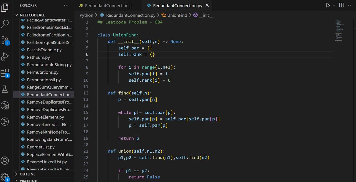 nithinchandranp's tweet photo. Daily Update Tweet: 
Day 187 of #100daysofcode @LearnWeb3DAO
1. Solved the problem Redundant connection(No. 684) Leetcode
https://t.co/VjNGkogaK4
2. AI Chatbot FPL ⌛️
Read about pandas, matplotlib, seaborn
Prediction of wins, clean sheets based on past xG's https://t.co/yu428CI8P1