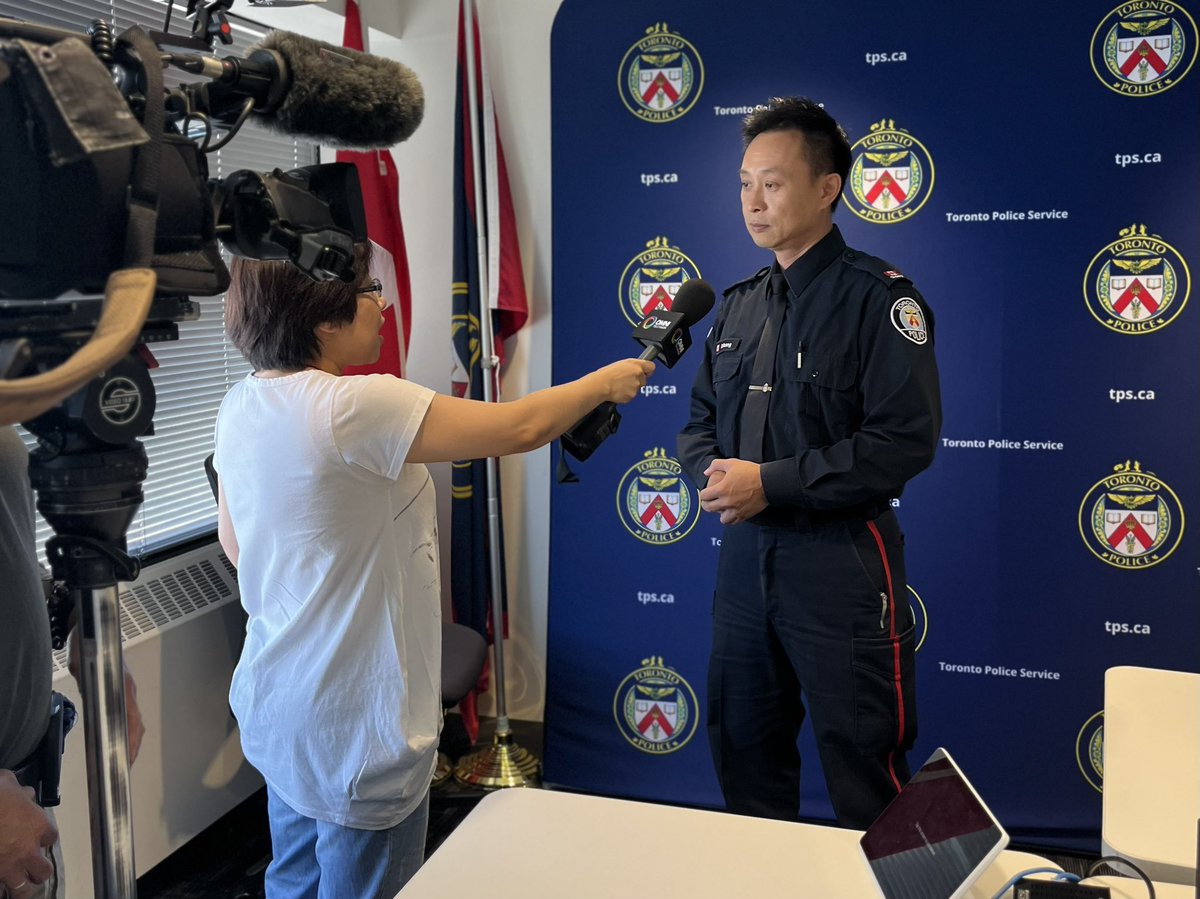 Thank you to <a href="/OMNITelevision/">OMNI Television</a> for your visit today with <a href="/HuangTpsd/">Dave Huang</a>. Topic of discussion: Upcoming  fraud trends in the community. #crimepreventiontps #fraud