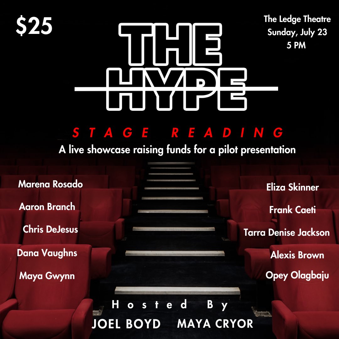 Over it. A new pilot presentation. 📖

Stage Reading July 23rd w/ Industry Mixer after. 🍸

🎟: eventbrite.com/e/the-ledge-th…