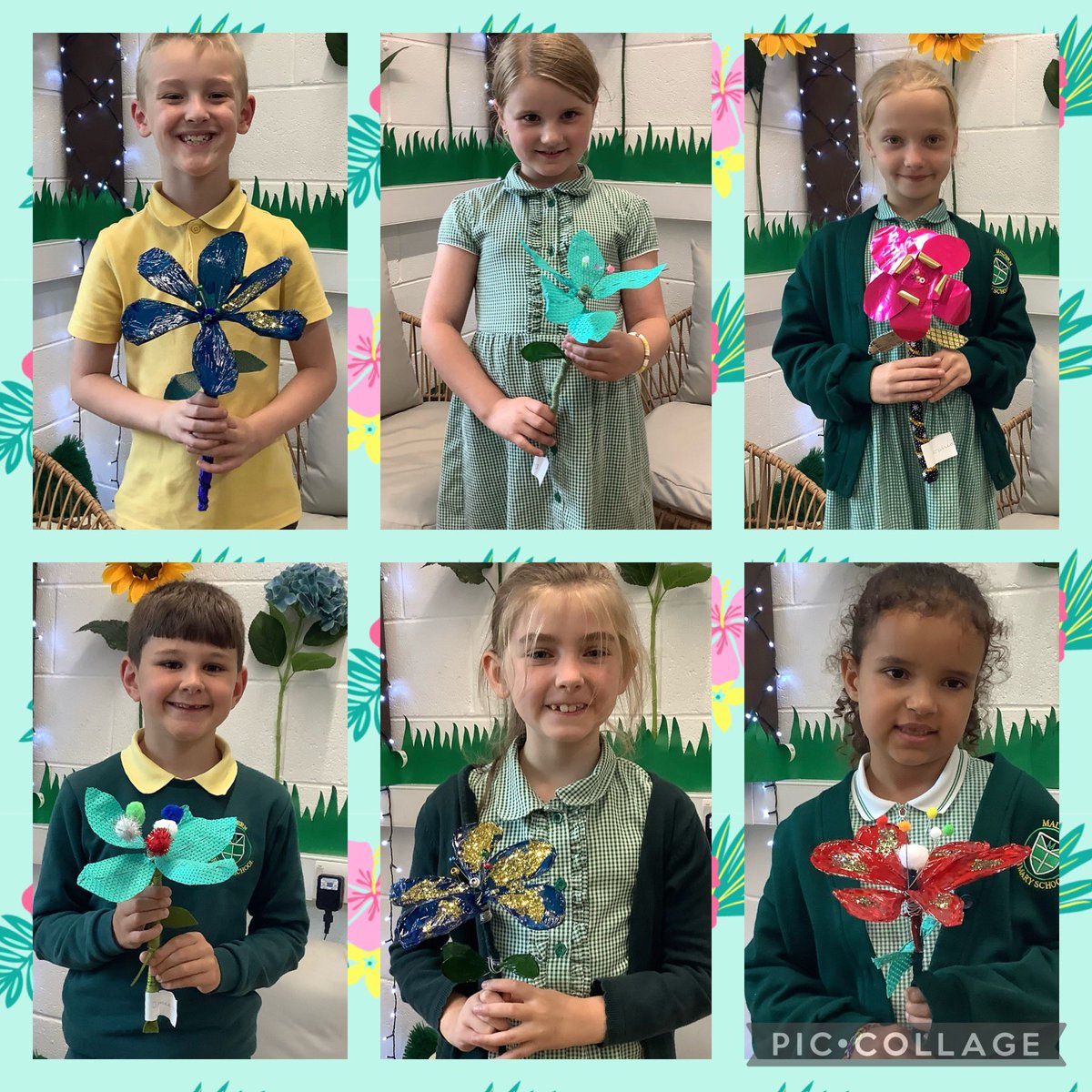 Year 2 have loved creating their own flowers using a range of materials such as cellophane, wire, pipe cleaners and fabric. Today, they added the finishing touches which included pom poms, beads and glitter. What spectacular sculptures! 🌷🌸🌼🧑🏻‍🎨
<a href="/malvernprimary/">Malvern Primary School</a> 💚💛