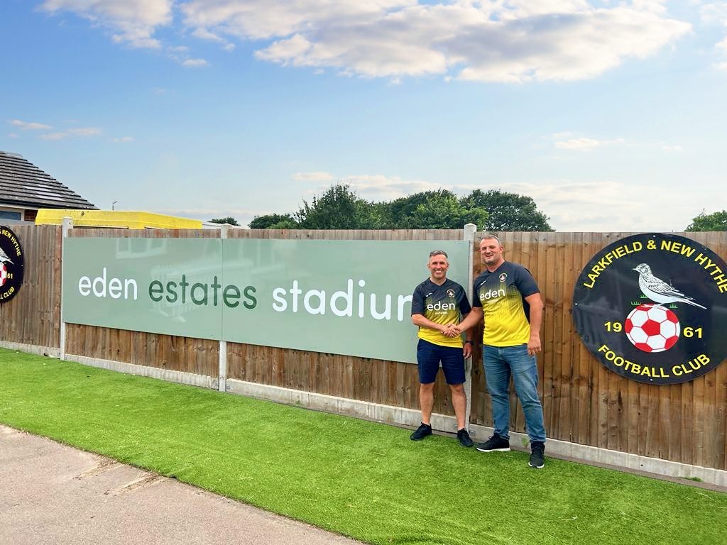 We are pleased to announce that LNHFC & Eden Estates have agreed a new 2 year strategic sponsorship deal. Building upon their sponsorship of the 1st team for the past 2 seasons the new deal now includes the stadium naming rights & will now be known as the “Eden estates Stadium”.