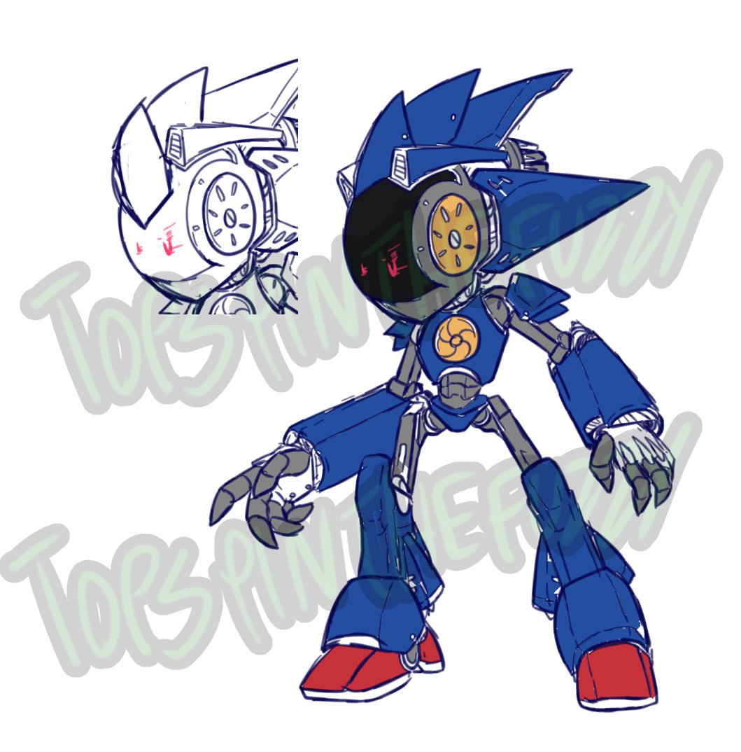 TopSpin the Fuzzy  PNGtuber on X: Quick attempt at a Metal Sonic  redesign? 🤷‍♀️  / X