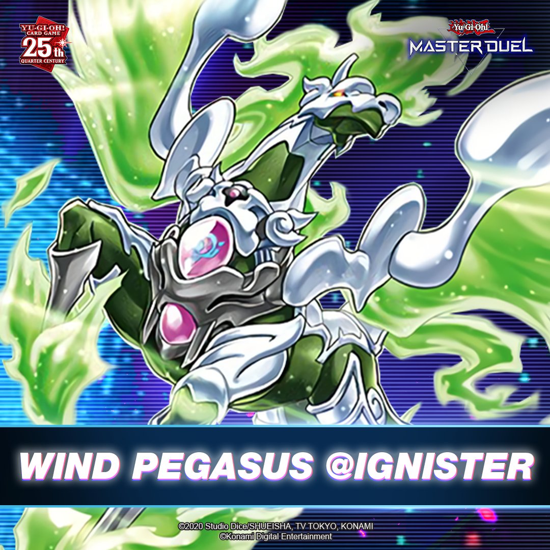 It's Wind Pegasus @Ignister! This card's activated effect allows it to destroy Spells and Traps your opponent controls up to the number of "@ Ignister" monsters you control. It's Wind Pegasus @Ignister! This card's activated effect allows it to destroy Spells and Traps your opponent controls up to the number of "@ Ignister" monsters you control.
