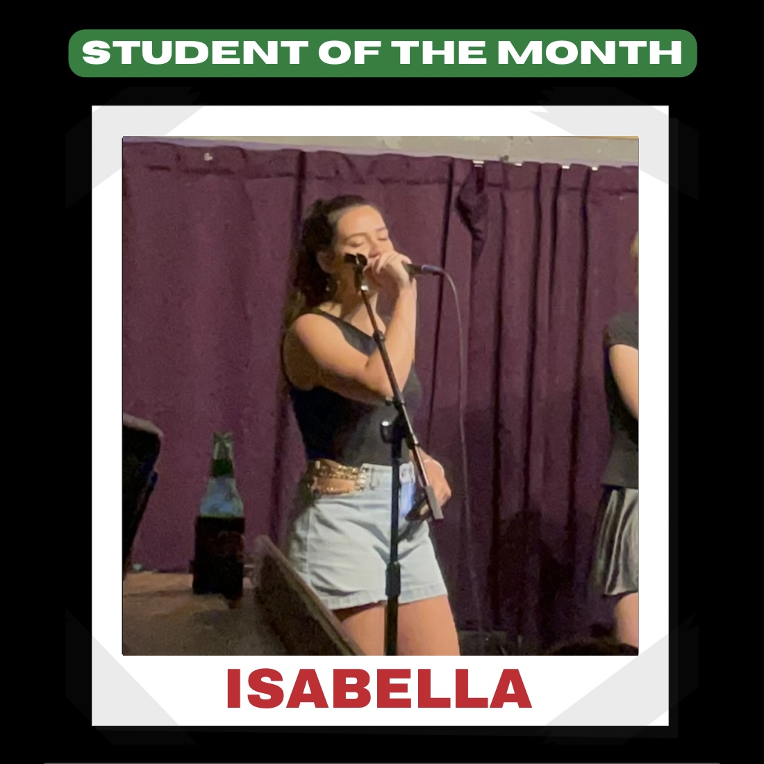sorwestu's tweet photo. This month, we have to say so long to our one graduating senior in house band. This fall, Isabella will be leaving to attend The University of Texas at San Antonio. We are so proud of the person she is, and she will greatly missed here at SOR West U! https://t.co/EHVkoNPTIt