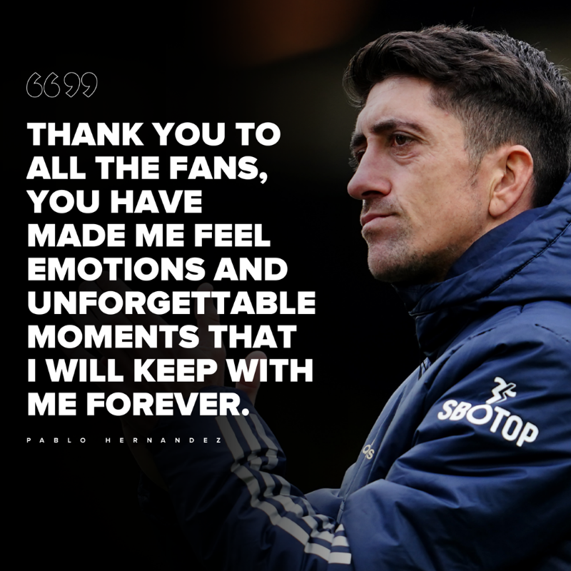 LUFC's tweet photo. 🤍 "I couldn't be more proud to have been part of it" #GraciasPablo