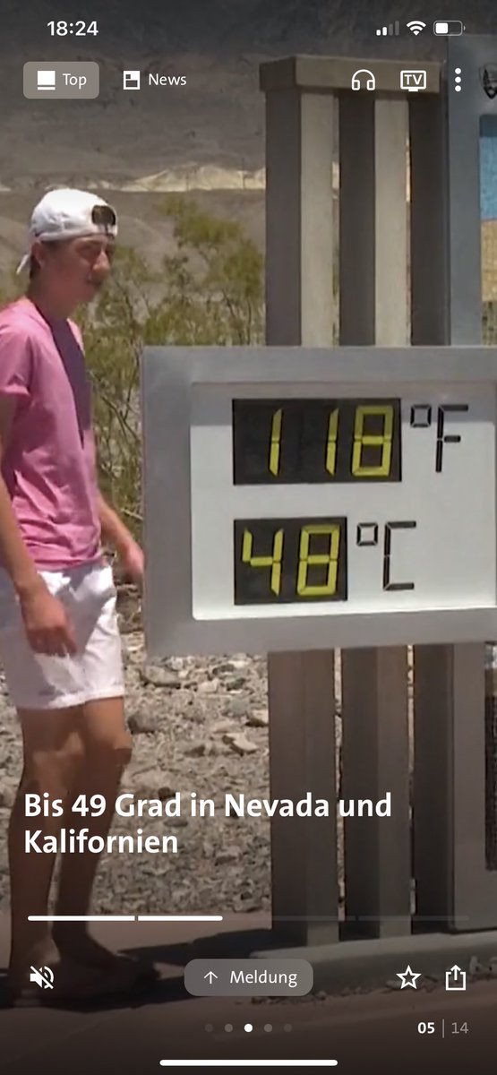 Überall Hitzewellen. Zur Erinnerung: wir sind erst bei 1,1/1,2 Grad globaler Erwärmung. Jeder heiße Sommer, den wir jetzt erleben, wird - von 2030/40 aus betrachtet - ein kühler Sommer gewesen sein. #EmissionenMüssenRunter - rasch