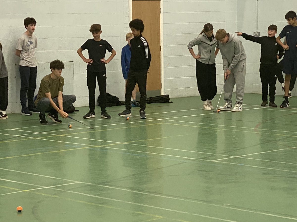 Activities Week ‘23 - In School. The heats of the boule/golf/bowling competition.