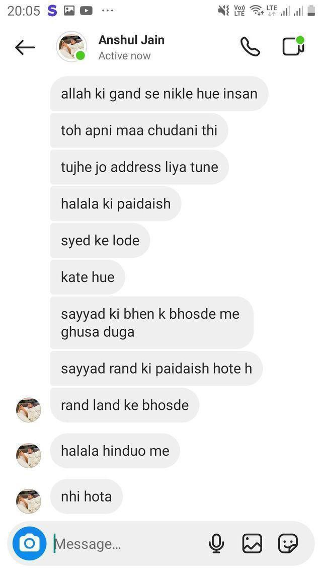 DulheBhai7's tweet image. &quot;This pig &apos;Anshul Jain&apos; from Delhi Wazirpur is Abusing islam and constantly doing blasphemy and making derogatory Remarks against the Prophet ﷺ and our Mother Aisha رضي الله عنه  through Instagram. 

#ArrestAnshulJain #arrest_anshul_jain #my_prophet_my_honour