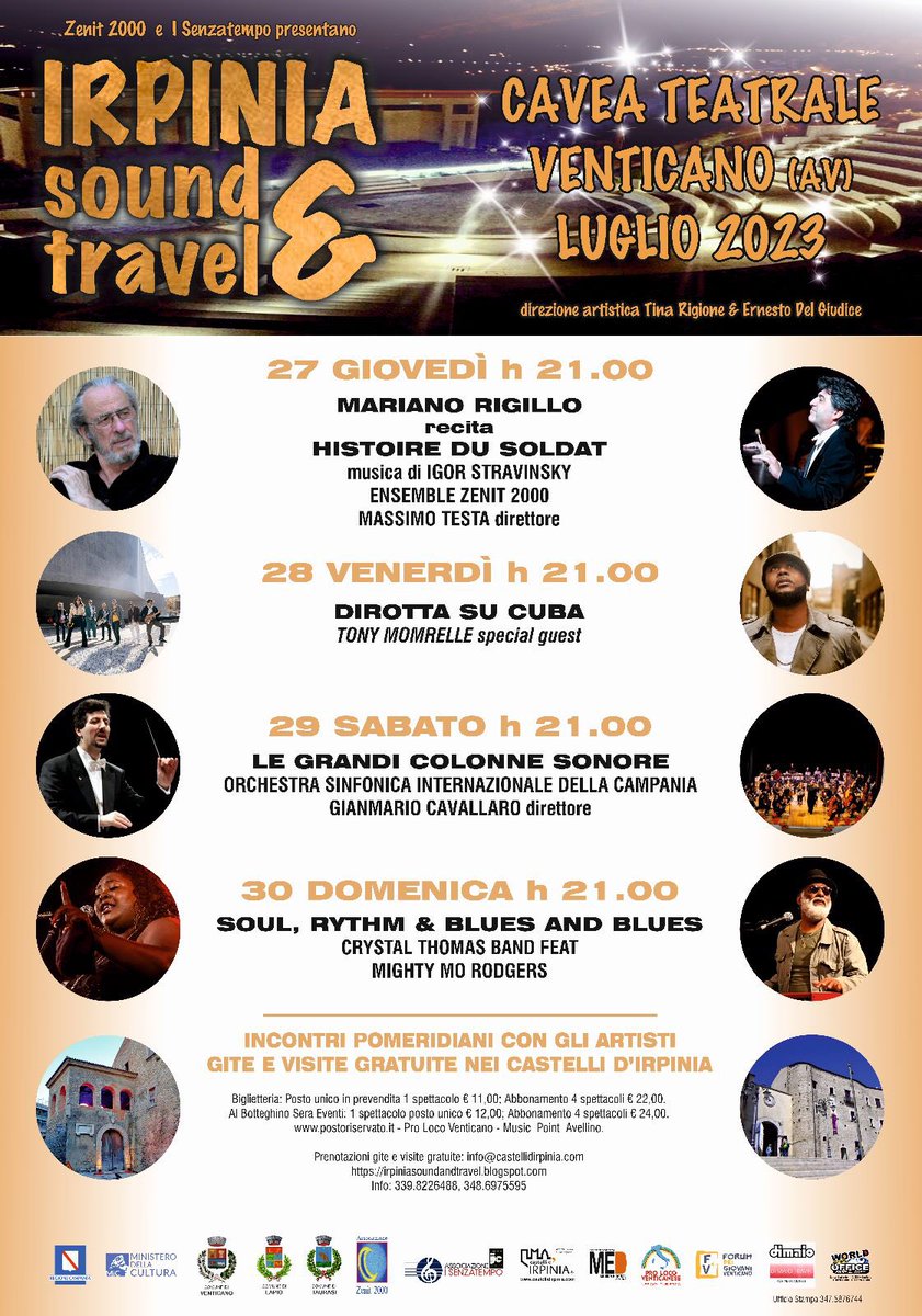 CastelliIrpinia's tweet photo. IRPINIA SOUND &amp; TRAVEL: #GITE GRATUITE CON #PRENOTAZIONE OBBLIGATORIA E FINO A ESAURIMENTO POSTI A SEDERE. Leggi qui modalità: https://t.co/PyTiGneiPo https://t.co/4fqCU7xwTJ