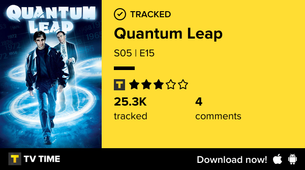 I've just watched episode S05 | E15 of Quantum Leap! #quantumleap  tvtime.com/r/2Tc3G #tvtime