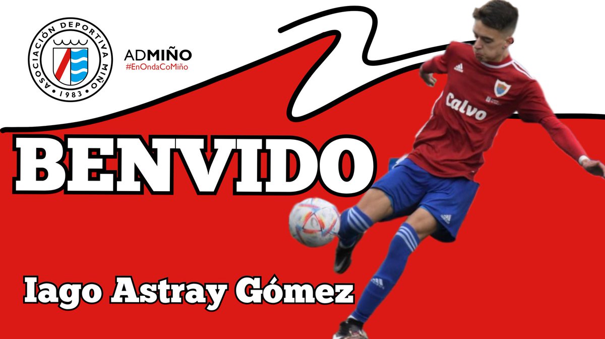 _AD_MINO's tweet photo. ✍️ Firmamos máis xuventude para a nosa primeira plantilla:

✅️ Iago Astray Gómez (06/06/2004)

ℹ️ Xoven xogador de 19 anos que ocupa  posicións de banda dereita como lateral ou de interior. Chega procedente dos xuvenís do @BerganFC

👏👏🙌 Benvido @iago_7as #EnOndaCoMiño🌊 https://t.co/AHXz2E36HM