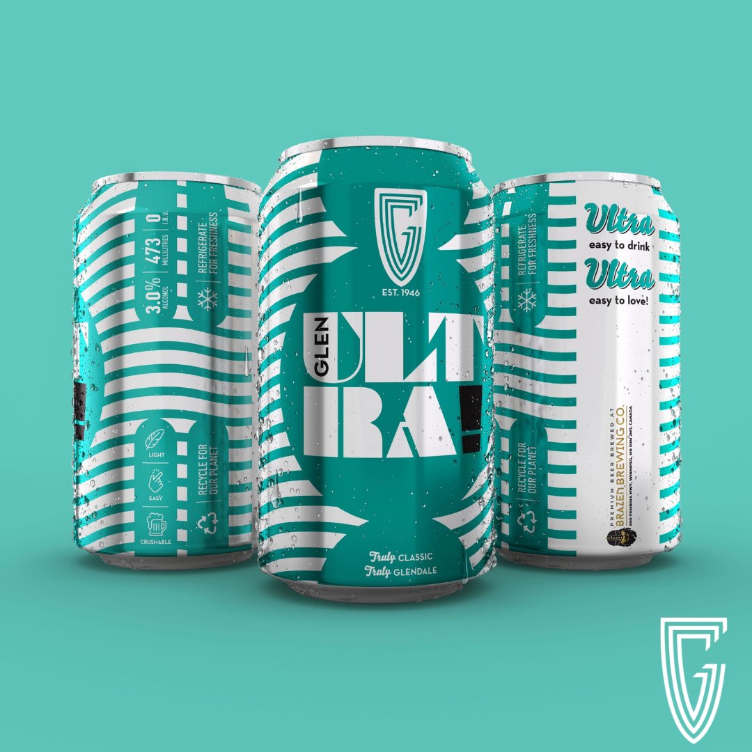Introducing GlenUltra - here for a limited time only this summer! This ultra light, easy drinking beer brewed with @brazenbrewingco is sure to be your new favourite on course drink! #enjoyglendale