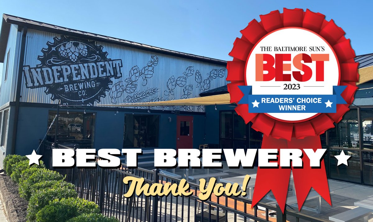 Stoked to be honored by the readers of <a href="/baltimoresun/">The Baltimore Sun</a>! 

#beer #brewery #brewers #brewing #baltimore