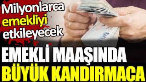 Emekli'yi OY'patansiyeli gören İKTİDAR
<a href="/Akparti/">AK Parti</a> <a href="/MHP_Bilgi/">MHP</a> oyunuyla
%25 Zamı+Seyyanen Zamı(8077TL) 

lastik gibi
çekip çekip bırakarak Emekliyi KANDIRDI.
Emekliye Çok Ayıp ettiler

Alma Mazlumun Ahını Çıkar Aheste Aheste
 #EmeklininSabrıTaşıyor