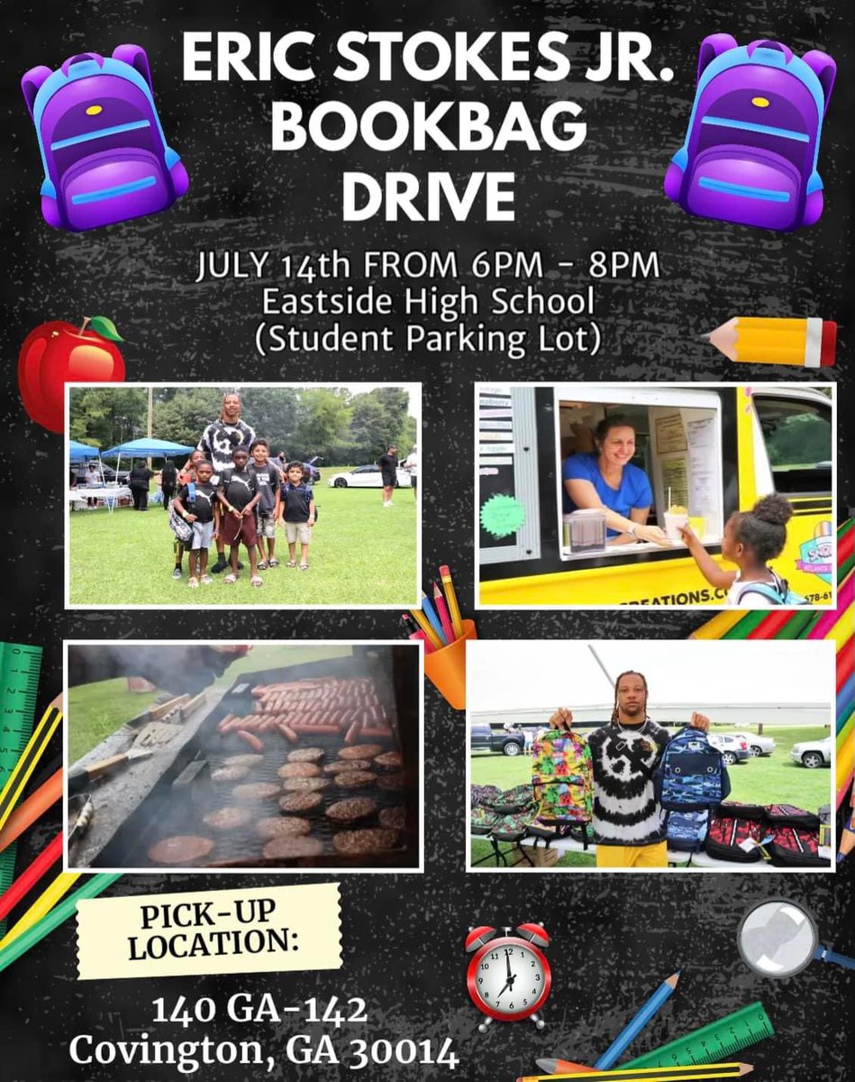 See You Today At 6PM At Eastside 📚✏️

Come Meet <a href="/_jamane_/">Eric Stokes Jr</a> &amp; Grab A Bookbsg Before School Starts ‼️

#WeBleedGreen🦅 #BookbagDrive