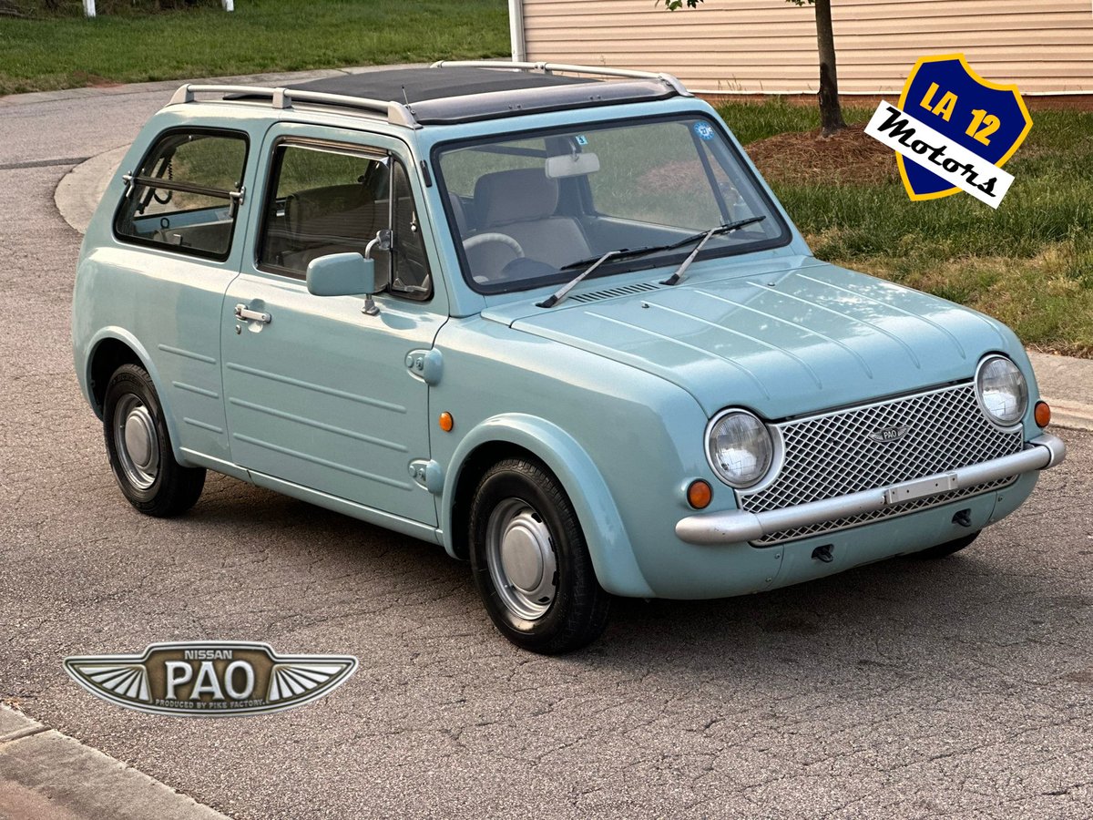12Motors's tweet photo. 🚗💨 Check out this amazing car now available for sale! Don't miss your chance to own this beauty! 💯
🏎️ Make: NISSAN (PAO)
📅 Year: 1990
⛽ Fuel: GASOLINE
🚦 Mileage: 77,891
🌈 Color: TURQUOISE
🔧 Transmission: AUTOMATIC
💰 Price: 9,900 https://t.co/MdC82pgq90