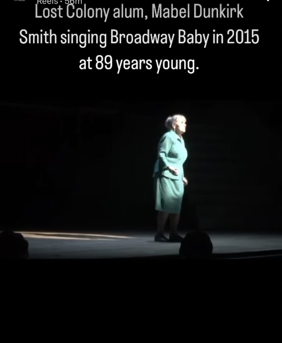 Lost Colony alum, Mabel Dunkirk Smith singing Broadway Baby in 2015 at 89 years young. She was in The Lost Colony from 1950-1953.
View the video:
youtu.be/Z-rIee7z-XM