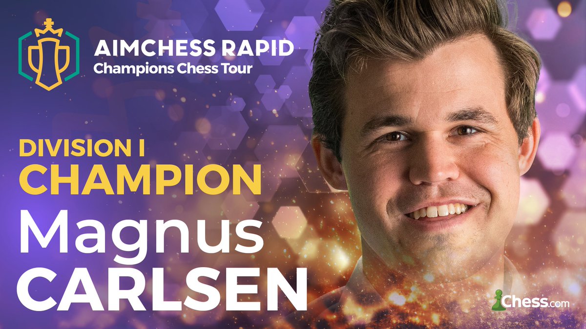 Congratulations to @MagnusCarlsen for winning Aimchess Rapid 2023! 🏆

Magnus wins over Wesley So from the winners side of the bracket! #ChessChamps 🙌