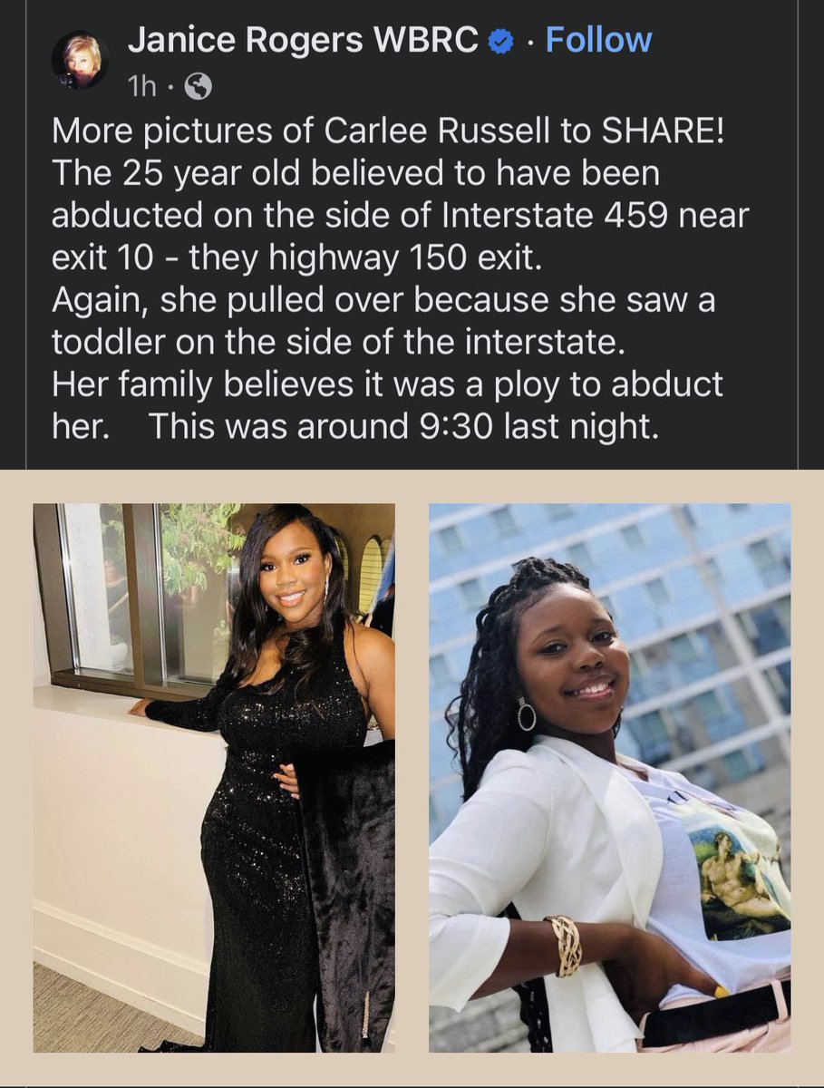 shutterbug267's tweet photo. Last night & this morning my fb feed has been flooded with people sharing about this missing / probable abduction....however - with one exception @spann every single person in groups or my friend list or even news reporters has been a female. #EveryWomanYouKnow #PleaseShare https://t.co/Nf2MxzykOT