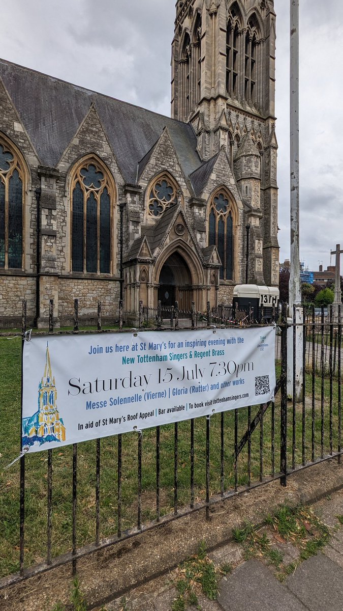 singtottenham's tweet image. TOMORROW! We'll be at the lovely St Mary's in Stoke Newington with our friends @RegentBrass for a glorious evening of #choral music, with Vierne Messe Solenelle, Rutter Gloria and more! 🎶🎺🎹

Join us! Get your tickets at tottenhamsingers.com