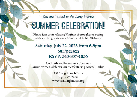 LongBranch1811's tweet photo. RSVP soon for the Summer Celebration! A special night of good food, wine, music; friends in the community and lovely vistas! To RSVP call Long Branch at (540) 837-1856 Mon-Fri 10am-4:00 pm, or Sat/Sun 12:00-4:00pm. If we miss your call, leave your number so we can call you back. https://t.co/qIkSMo8eOt