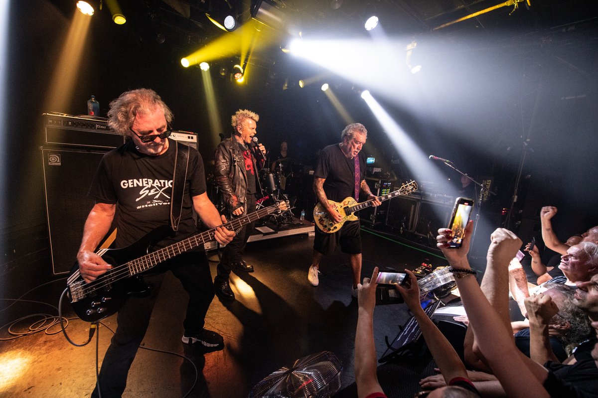 _generationsex's tweet photo. From our first show in a tiny venue in Rennes to our last day on tour in Paris with @gunsnroses we cannot thank you enough for coming out to rock with us. 

📷 live photo @matthiggsphoto

#generationsex https://t.co/LGEoo6TrNb