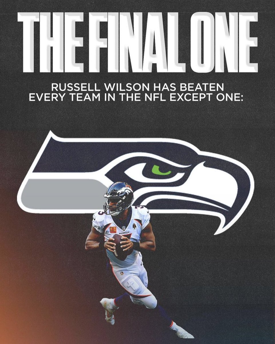 Just one team remains for Russell Wilson… 👀

#Seahawks