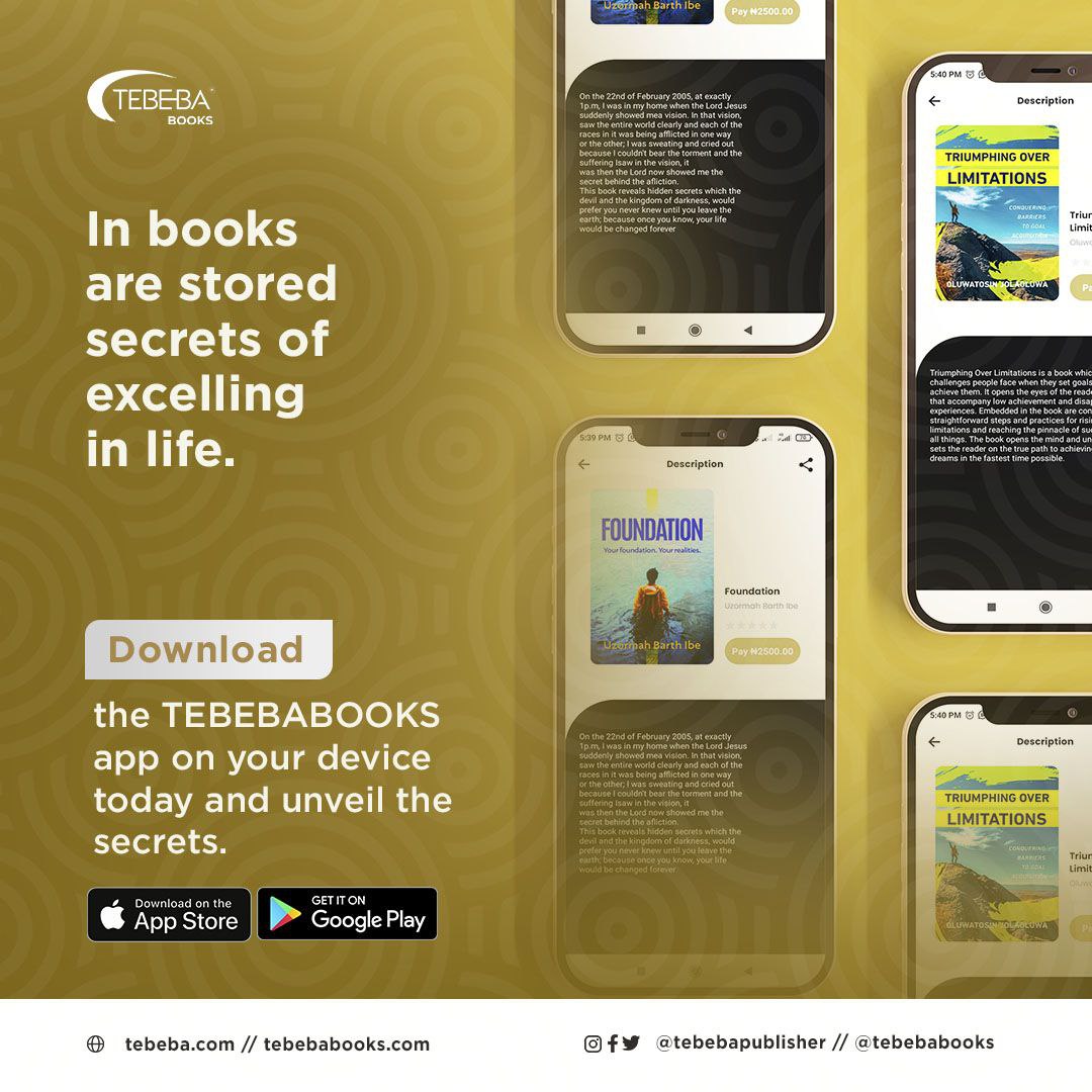 Tebebabooks's tweet photo. Are you a bookworm looking for a convenient way to explore a vast library of titles? Look no further than TEBEBABOOKS app, the ultimate online bookstore app that brings the joy of reading right to your fingertips!
Download the app on your mobile phone today.
#tebeba #tebebabooks https://t.co/4oGB3eYmDa