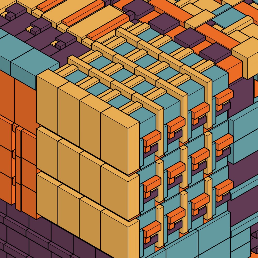 Archetype #199 by <a href="/kGolid/">Kjetil Golid</a> 

Within the chaos lies a hidden harmony, and Archetype masterfully unveils it through the art of repetition. Each fragment may seem untamed on its own, but together they dance in deliberate unison, weaving a tapestry of complexity and allure.