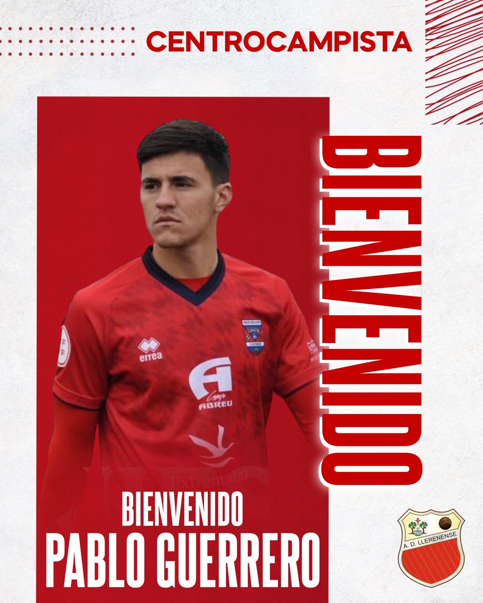 adllerenenseof's tweet photo. ✅ 𝐎𝐅𝐈𝐂𝐈𝐀𝐋 | 𝐅𝐈𝐂𝐇𝐀𝐉𝐄

✍️ Pablo Guerrero (@pablo22guerrero) cuarto fichaje, procedente del Diocesano.

💎 La joya vuelve a su casa, volveremos a disfrutar de su juego. Jugador joven con gran proyección. Un llerenense más en la plantilla.

🔴⚪️ #VamosLlerenense https://t.co/E4SMUNn60m