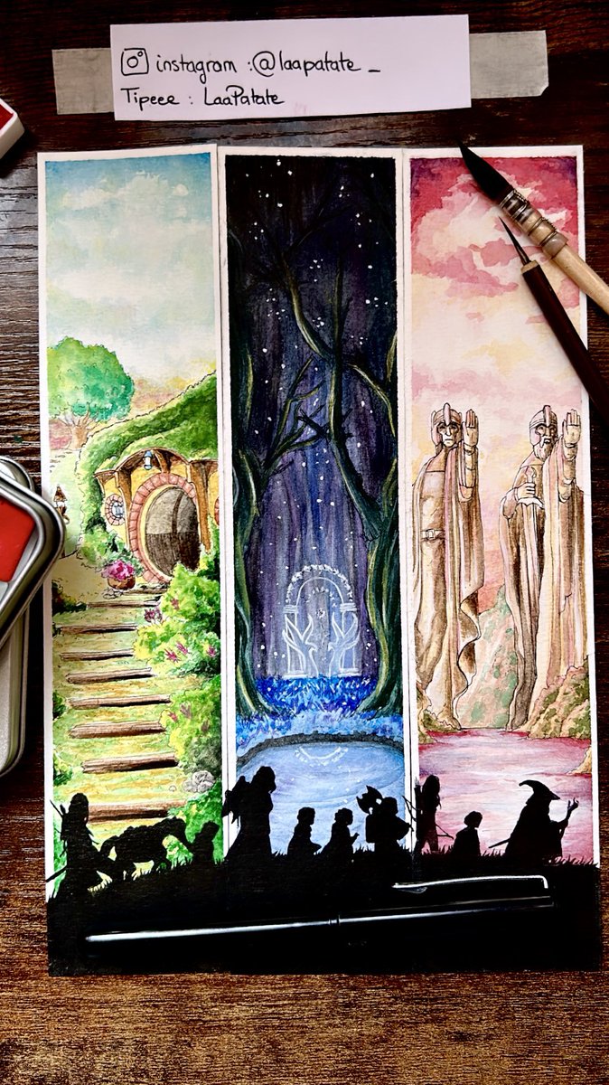 Potits marque page thème #LordOfTheRings 🥰