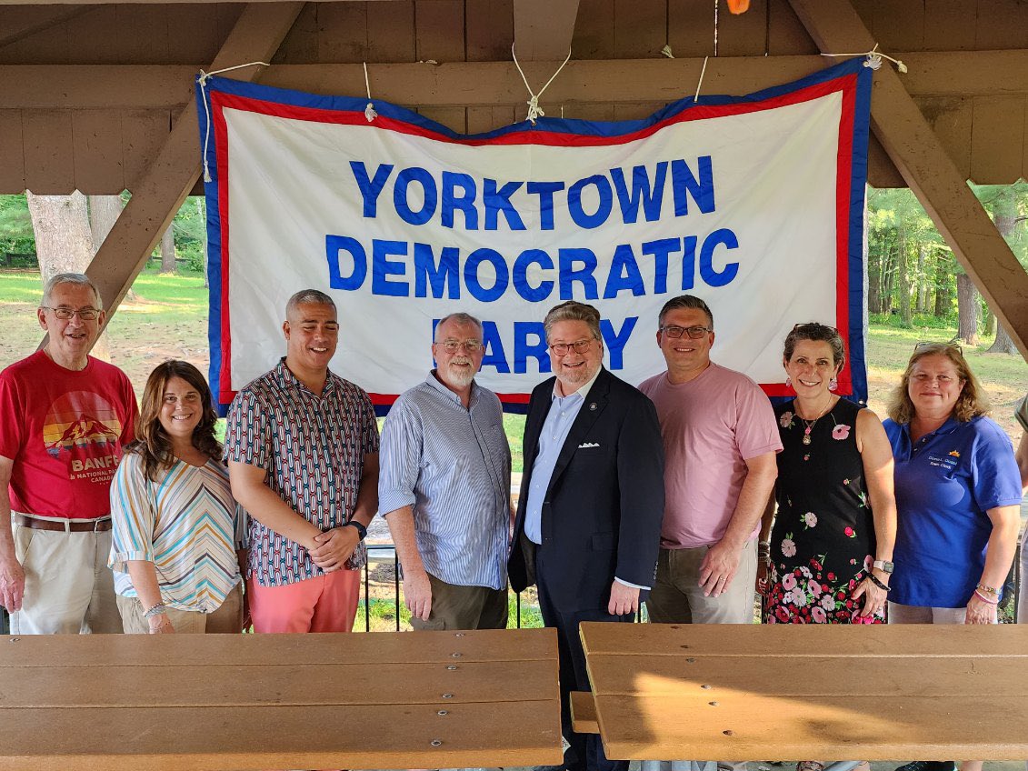 I was out in Yorktown last night to support the great slate of Democratic candidates running for town office, Jann Mirchandani, Steve Shaw, Tom Marron, and Diana Quast, at the Yorktown Democrats Ice Cream Social.