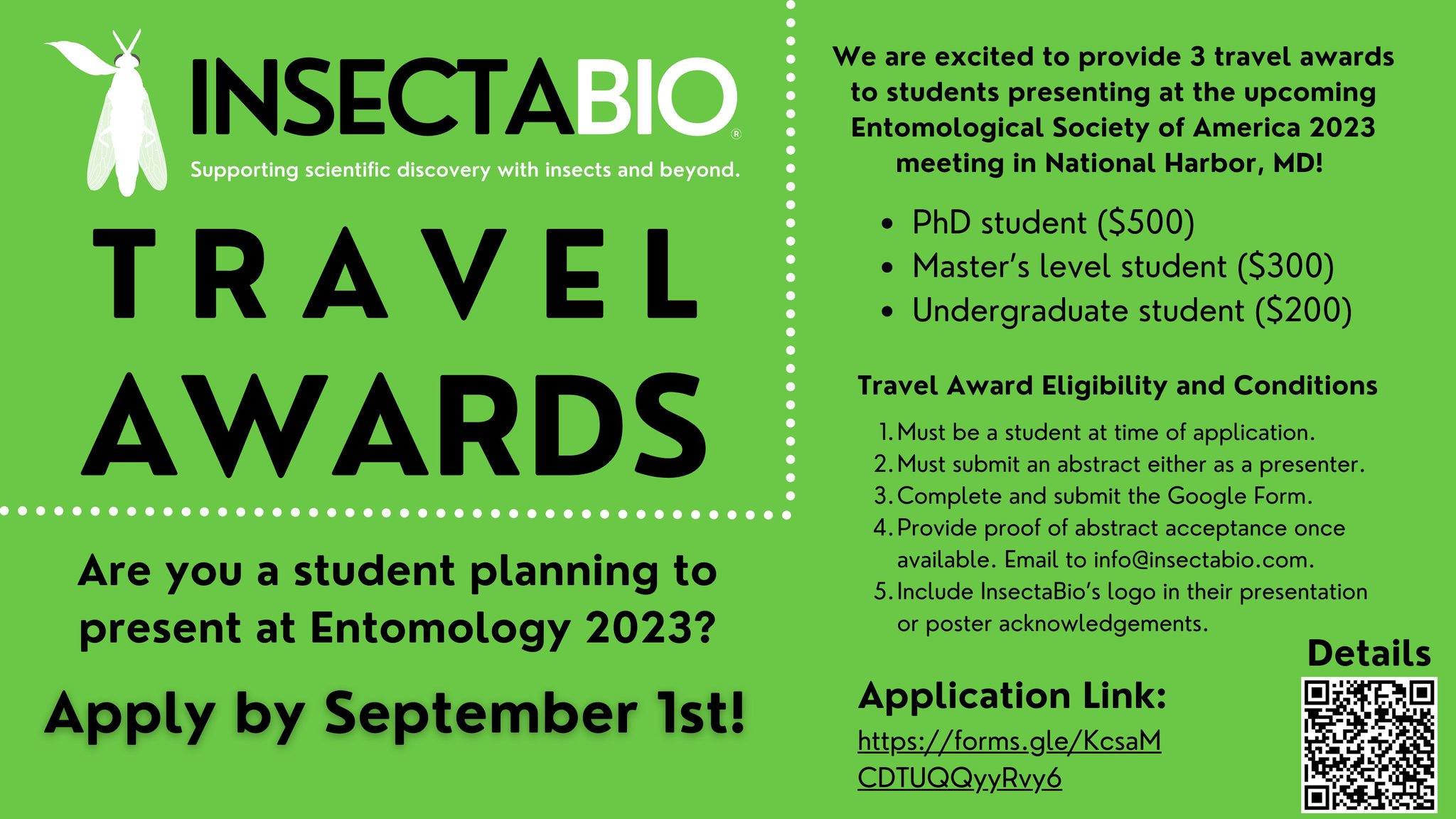 InsectaBio on Twitter "InsectaBio is excited to announce three travel