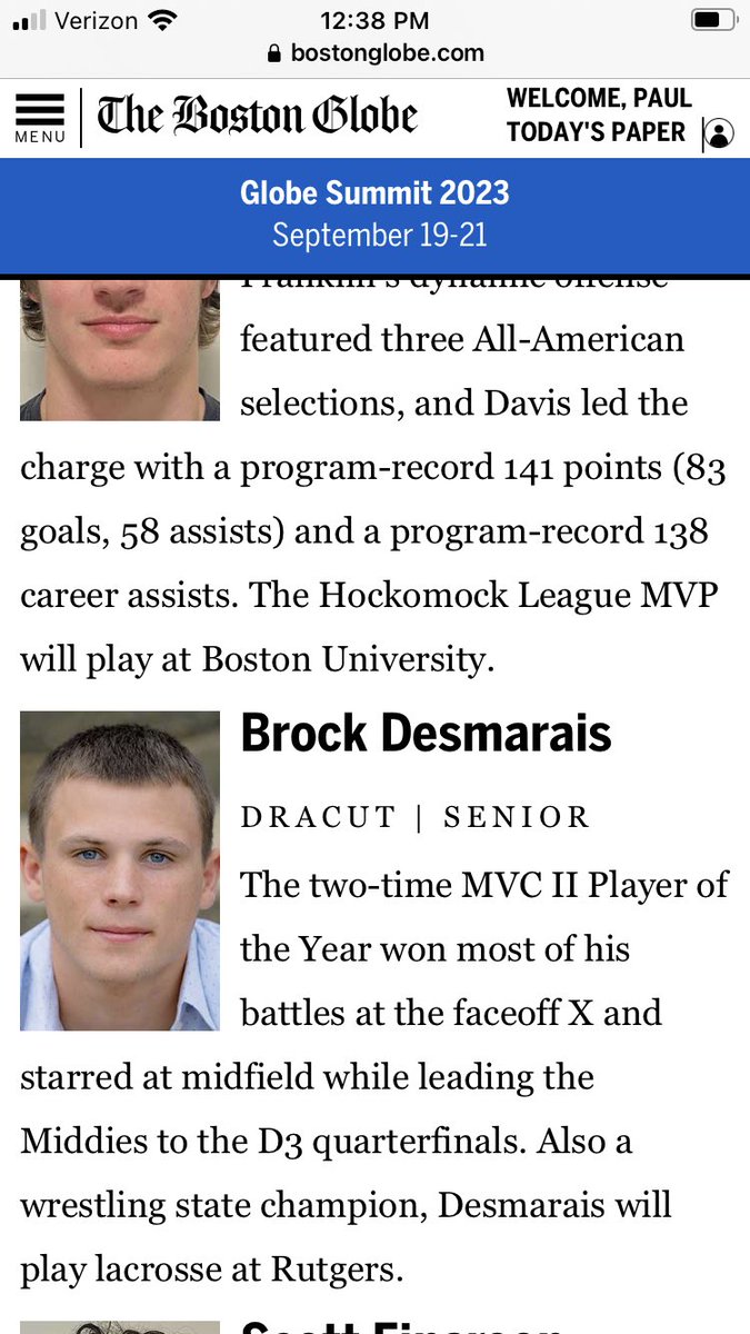 Dracut Lacrosse (@dracutlacrosse) on Twitter photo Congratulations to <a href="/DesmaraisBrock/">Brock Desmarais</a> on being selected to the <a href="/GlobeSchools/">Boston Globe Schools</a> All-Scholastic team !! <a href="/dracutmiddies/">Dracut HS Athletics</a> <a href="/DracutLax/">Dracut Youth Lacrosse</a> Congratulations to <a href="/DesmaraisBrock/">Brock Desmarais</a> on being selected to the <a href="/GlobeSchools/">Boston Globe Schools</a> All-Scholastic team !! <a href="/dracutmiddies/">Dracut HS Athletics</a> <a href="/DracutLax/">Dracut Youth Lacrosse</a>