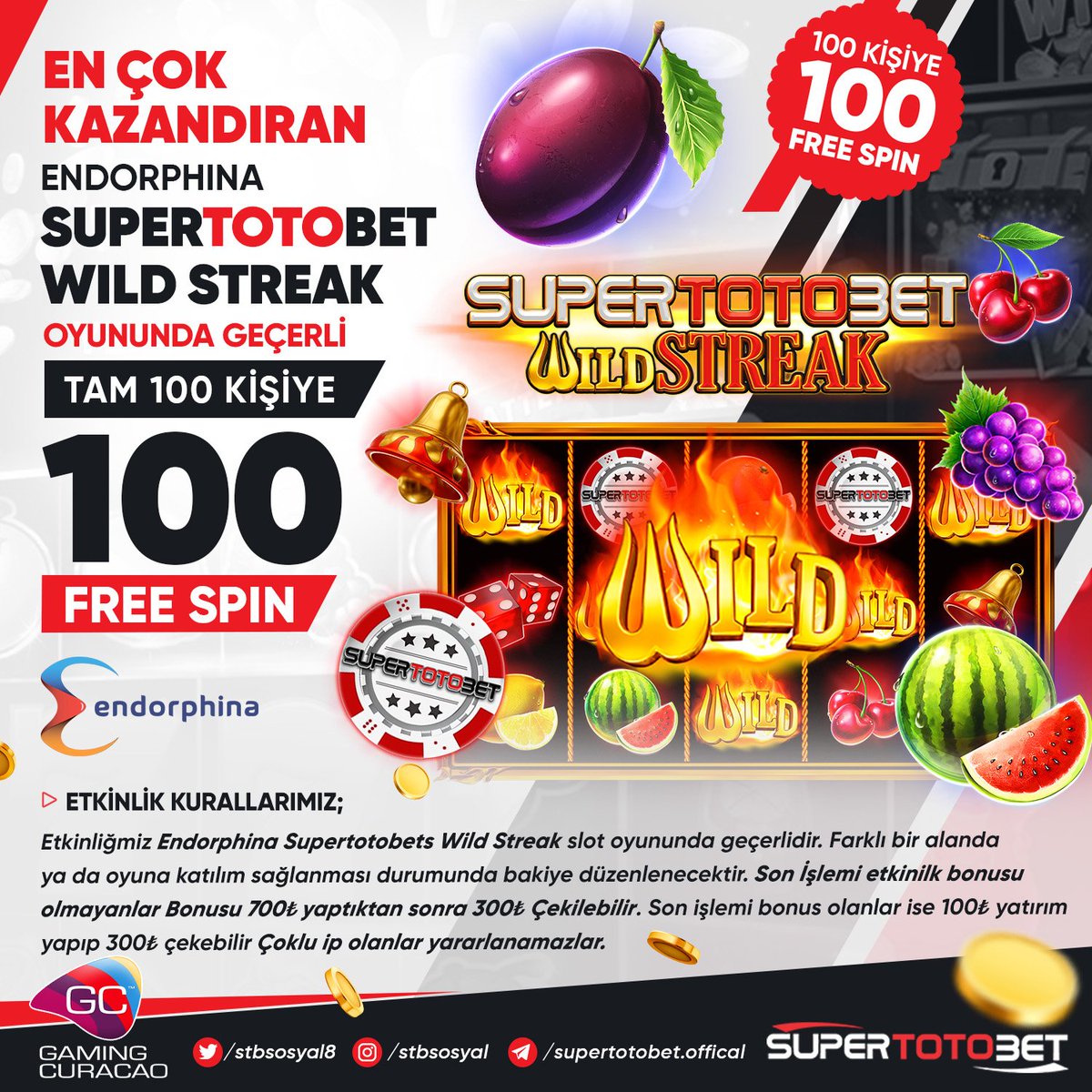 #supertotobet  100 Kişiye 100 Freespin ŞARTSIZ
Katılım: tinyurl.com/2xs62xr2

RT + 3 ARK ETİKETLE FORUMDA Kİ KONUYA KULLANICI ADINI BIRAKMAYI UNUTMA !!!

100 TL Yatırımsız deneme bonusu Üyelik için tıklayınız : cutt.ly/Owq0C5lb

Telegram: t.me/denemebonusuol…