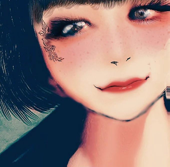 再掲:そばかすの女の子 #イラスト