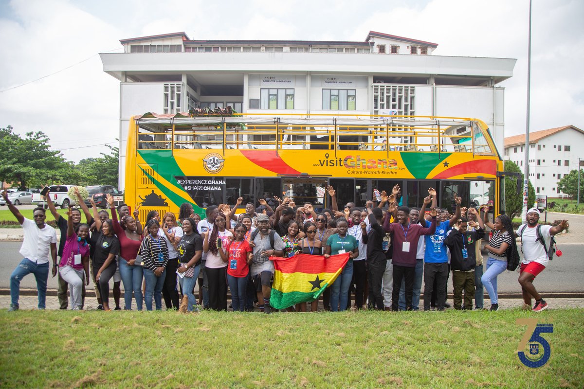 University of Ghana (@univofgh) on Twitter photo As part of the 8th edition of <a href="/destination_leg/">Destination Legon 8th Edition</a>, an initiative led by Prof. <a href="/thePOE_T/">Prof. Kobby Mensah</a> of <a href="/ugbsofficial/">UGBS</a> to promote tourism, 110 students from PRESEC, <a href="/AchimotaSchool/">Achimota School</a>, Wesley Girls, Savanna International Academy - Tamale, and Holy Child School have been given a tour of UG.
#UGIS75 As part of the 8th edition of <a href="/destination_leg/">Destination Legon 8th Edition</a>, an initiative led by Prof. <a href="/thePOE_T/">Prof. Kobby Mensah</a> of <a href="/ugbsofficial/">UGBS</a> to promote tourism, 110 students from PRESEC, <a href="/AchimotaSchool/">Achimota School</a>, Wesley Girls, Savanna International Academy - Tamale, and Holy Child School have been given a tour of UG.
#UGIS75