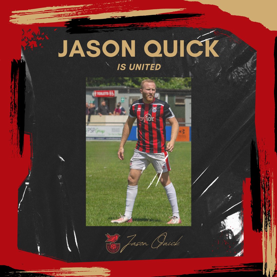BridgwaterUtd's tweet image. 🤝 | 𝐐𝐔𝐈𝐂𝐊 𝐈𝐒 𝐔𝐍𝐈𝐓𝐄𝐃 

We are delighted to announce the signing of versatile defender Jason Quick following many impressive performances during preseason. 

#WeAreUnited