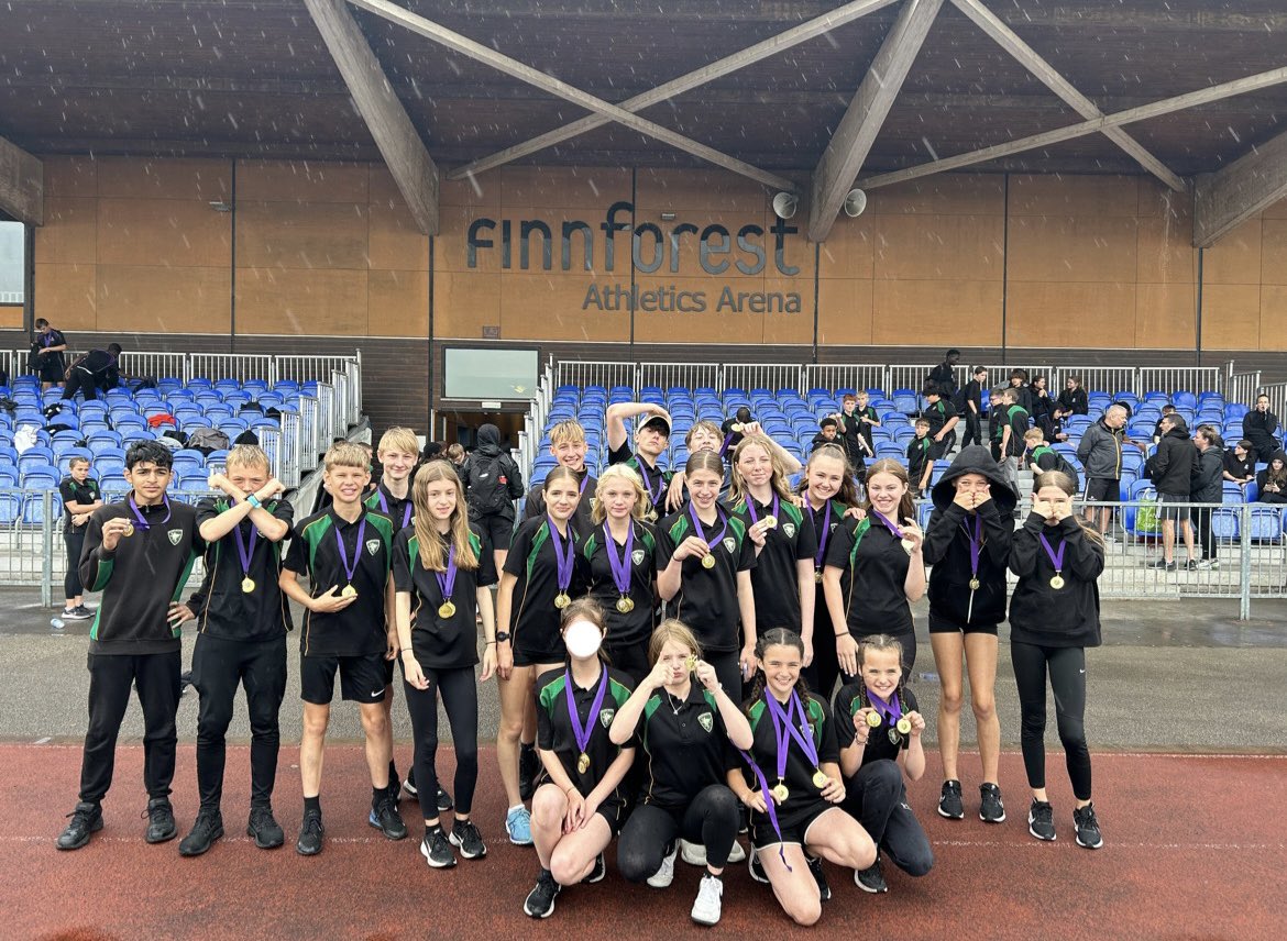 BruntsPe's tweet photo. Special mentions go to all of our winners, a lot of success came on the track today in individual events and relays. 

Performance of the day goes to the Year 8 girls relay team for an excellent come back to take gold 🥇 

Well done to all of our  medalists today 👏🏻 https://t.co/t4hLi9OTgJ