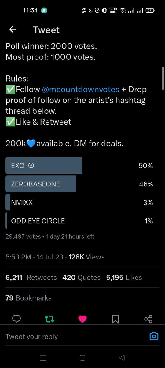 BarcodeAeri's tweet photo. @mcountdownvotes For #EXO https://t.co/cURKUl6otn