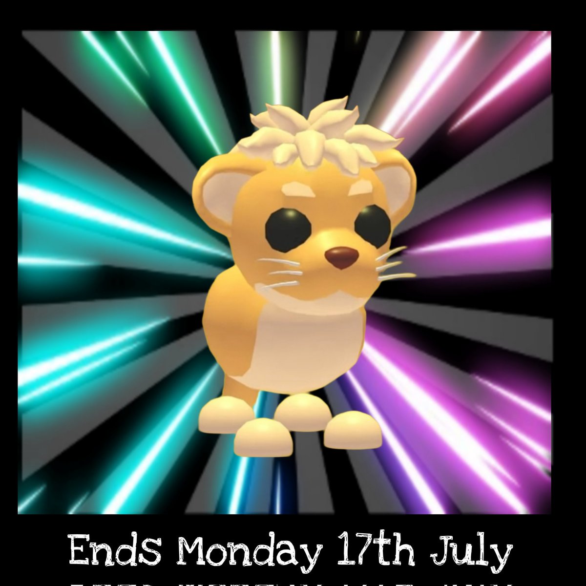 Couldn't let today pass without wishing Happy 6th Birthday to my favourite game Adopt Me 🎉🎈🎂 To celebrate I'm going to be giving away 6 lion cubs to members of the Adopt Me community 💖 #adoptme 

To Enter: All you have to do is comment #HappyBirthdayAdoptMe 

Good luck 🍀