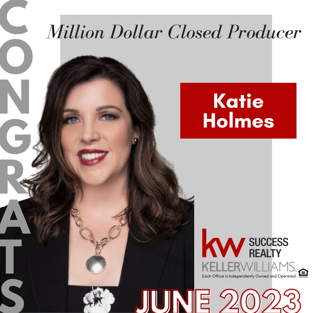Congratulations to Katie Holmes, June 2023 Million Dollar Closed Producer! https://t.co/QS3wYRpWm4
