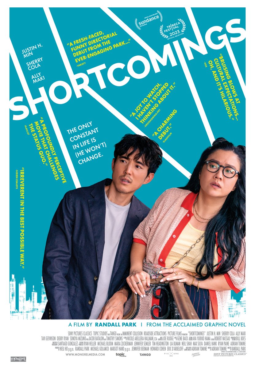 BenMkWrites's tweet photo. The only constant in life is (he won't) change. Follow us, RT + Reply w/ your city to enter to #win passes to an advance screening of the hilarious and endearing directorial debut from Randall Park, #Shortcomings, taking place August 2 in #Toronto &amp; August 3 in #Vancouver! https://t.co/QWElhAMvWu